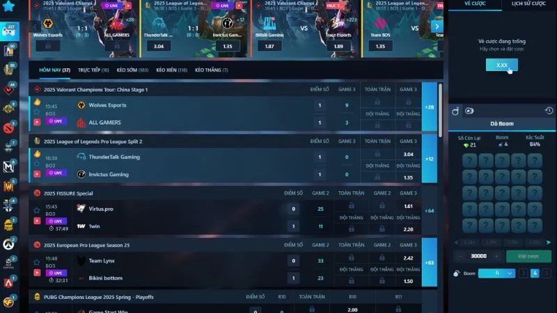 Cá cược thể thao E-Sports