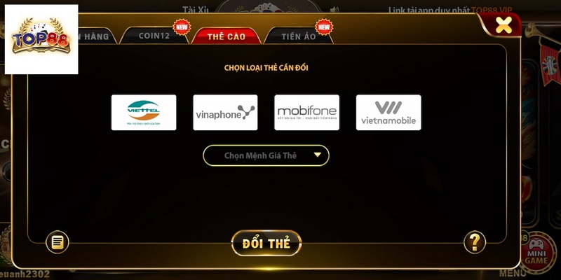 Hướng dẫn rút tiền Top88